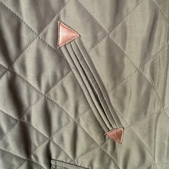 Ralph Lauren Olive Green Men’s Quilted Hunting jacket corduroy collar size L - Picture 7 of 12